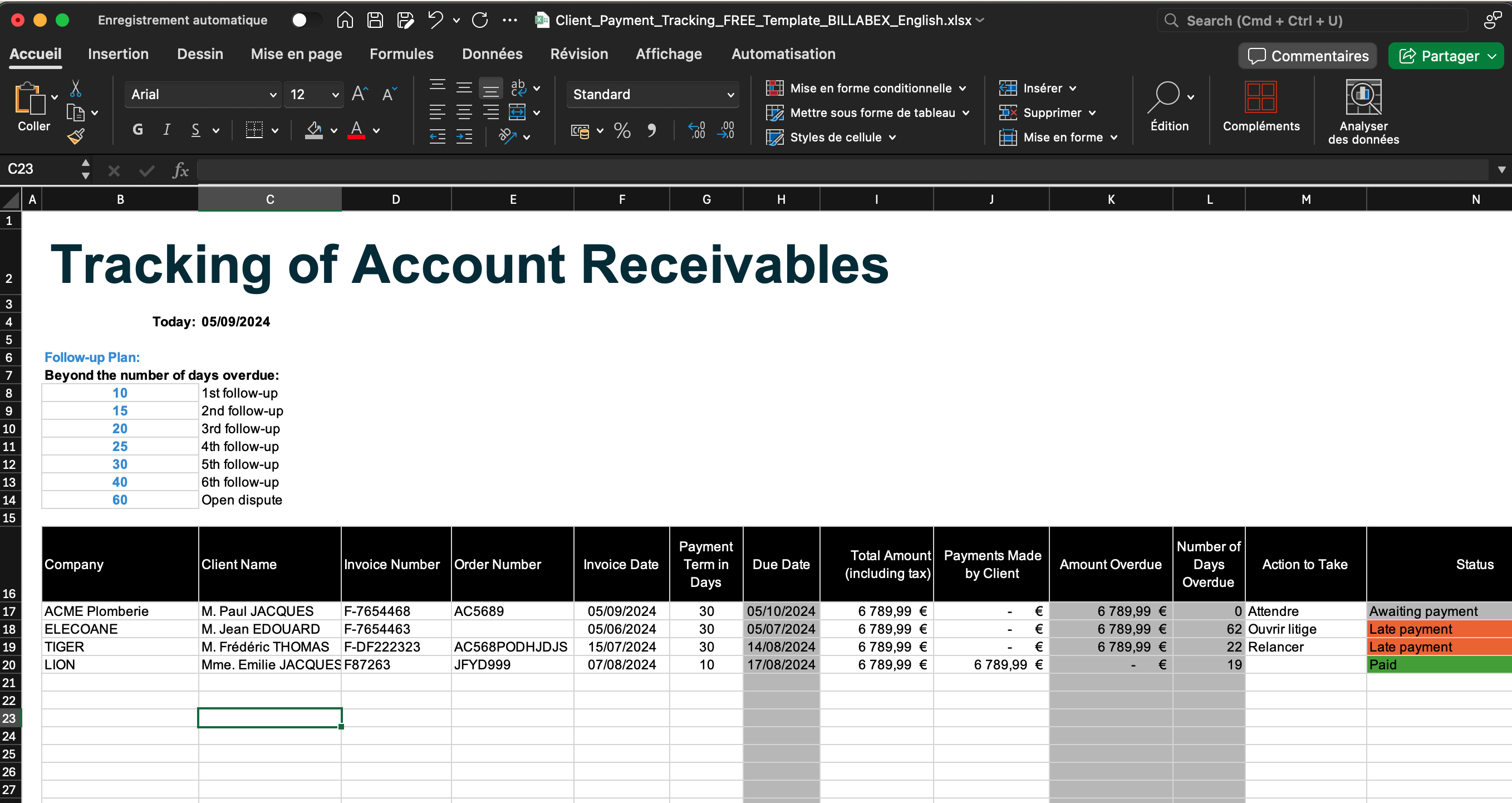 Tracking Client Payments with Excel: Download Our Free Template