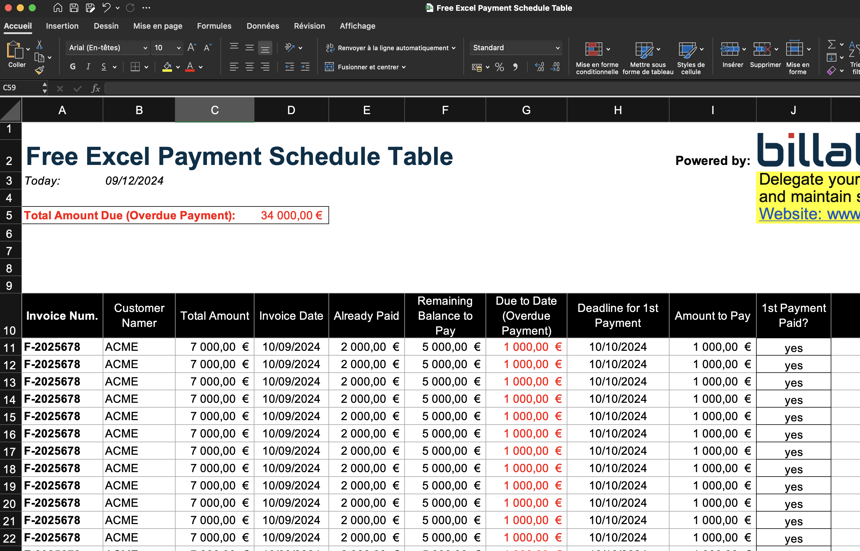 Download Our Free Excel Payment Schedule Template